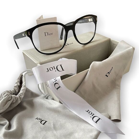 Dior Homme Black Tie Eyeglass Frames - Picture 1 of 12